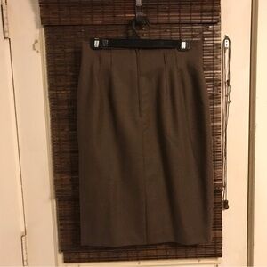 Vintage Valentino Miss V Lana Wool Pencil Skirt